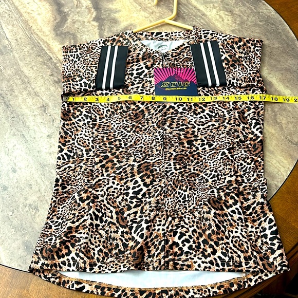 Ladies Zoic Cycling Jersey. Amazing Cheetah Print!  Size S. New/wtags - Picture 7 of 11